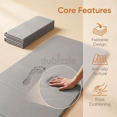 3301 - Foldable Yoga Mat, 10mm thick, TPE material, extra long 75 inches long x 26 inches wide, soft
