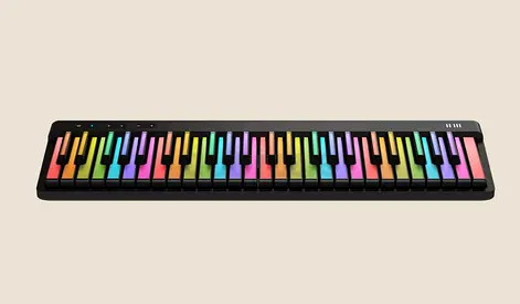 ROLI PIANO LEARN Portable 49-Key Illuminated RGB MIDI Keyboard Controller -  Brand New