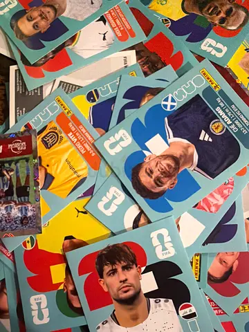 Panini Football Sticker/Card Collection - Assorted Player Cards (Lot)