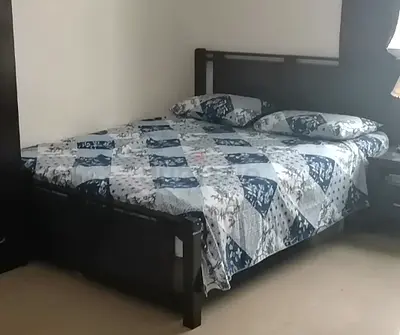 Queen size Bed with mattress -ready to use