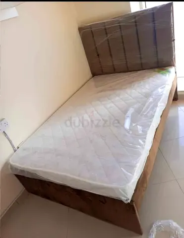 Double Bed with Headboard and New Mattress - Good Condition