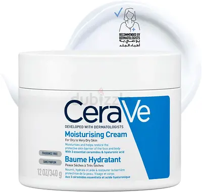 CeraVe Moisturizing Cream for Dry to Very Dry Skin with Hyaluronic Acid 340 g