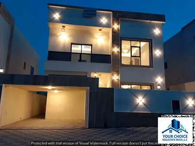 Luxury villa for sale in Al Helio 2, Ajman. Modern and elegant design with super deluxe finishes. Prime location close to all amenities. Spacious layo