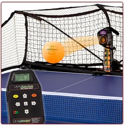 Table Tennis Robot with Net and Remote and Table Tennis Table