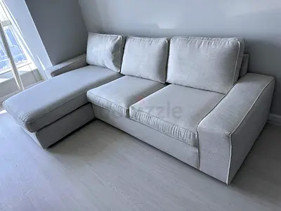 Selling great Condition IKEA _ KIVIK L SHAPE SOFA BEIGE