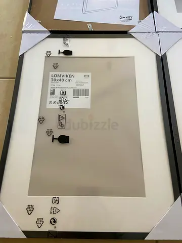 Set of 4 Picture Frames - IKEA LOMVIKEN 30x40 cm Picture Frame - Black