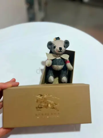 Burberry Check Plush Bear in Original Box - Small Collectible