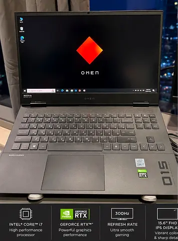 HP Omen 15 (i7, RTX, 15.6 FHD 300Hz) - Good Condition