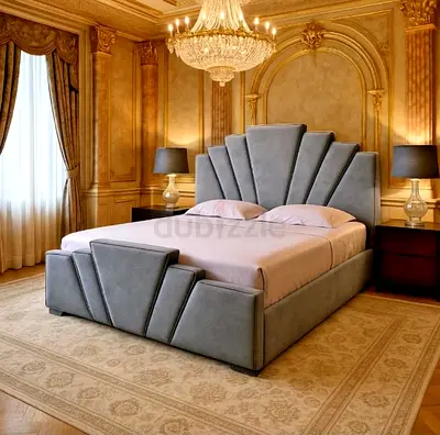 Order Now, V Design luxury Gray Color Bed Available for Sale,