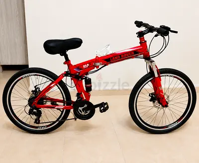 Red Folding Mountain Bike - Land Rover M4, 26 Wheels, Good Condition