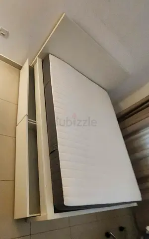 Ikea Queen size bed with mattress available in perfect condition
