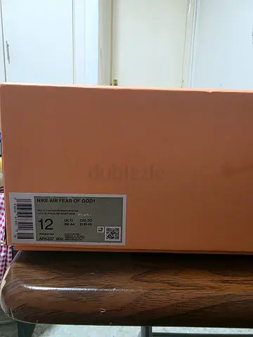 Nike Air Fear of $% sneakers inspired replica - size 12 in box