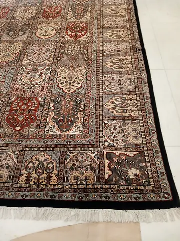 Middle Eastern large area rug with fringe