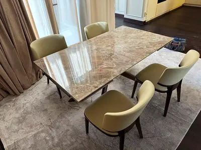 Available high quality dining table with for chairs like a new