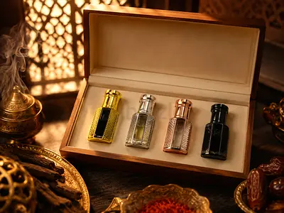 Set of 4 Perfume Bottles in Presentation Box