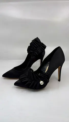 Ingie Satin Black Shoes Size 40