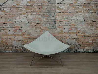 Vitra Coconut Chair Armchair Cemento colour leather W102 D82 H83 cm