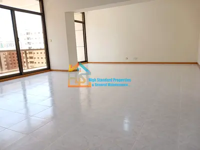 Dazzling 3BHK + Maid Room Apartment for Rent | Balcony | Prime Location-Hamdan Street, Near Capital
