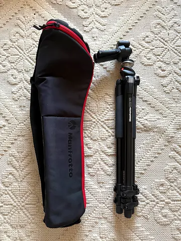 Lightweight Camera Tripod with Carrying Case - Good Condition