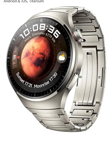Huawei watch 4 pro stainless steel with additional leather straps
