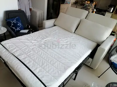 Vimle Light gray 3-seater sofa bed - fold-out guest bed, good condition
