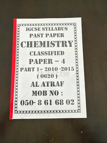 IGCSE Chemistry Past Papers Classified Paper 1-4 (2010-2015) - Printed Compilation