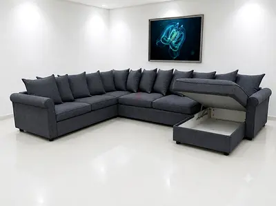 Large Family Sofa Bed Set
Complete Corner Design • Easy Bed Conversion • Spacious Storage