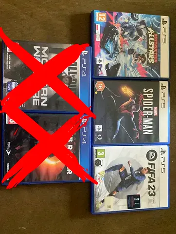 PlayStation game discs bundle — FIFA 23, Spider-Man 2 (PS5) and more