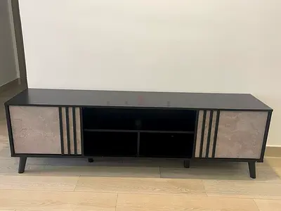 TV unit Cabinet with Storage Shelves