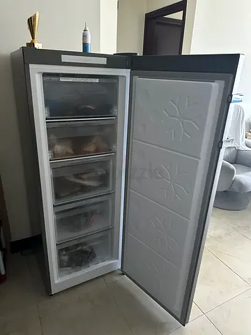 Upright Freezer with 5 Transparent Drawers - Good Condition