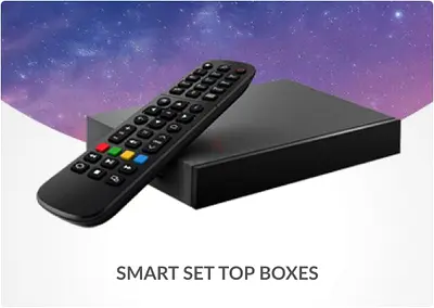 Smart Set-Top Box with Remote - Excellent Working Condition Bluetooth wifi connection