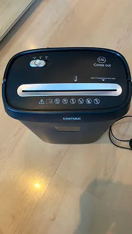 Empire 15L Cross Cut Paper Shredder