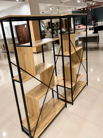 Weltech Shelving Unit - Natural  Black -2 units- original price 790- Offer Price 350
