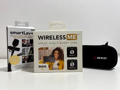 RODE WIRELESS ME MICROPHONE + ACCESSORIES