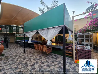 🏡 فيلا فاخرة للبيع 🏡  📍 عجمان – منطقة الزاهية  🏗 مساحة الأرض: 6025 قدم² 🏚 مساحة البناء: 4525 قدم²