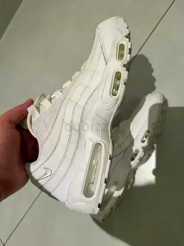 Triple White Nike Air Max 95 Sneakers - Size UK11 Women’s UK6