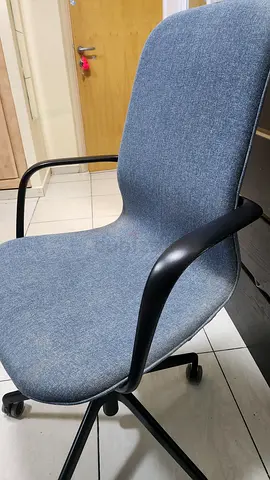Comfortable Gray Swivel Office Chair LÅNGFJÄLL