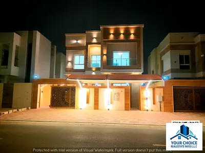 For sale: A brand new, two-story villa with freehold ownership for life, available to all nationalities, in the Al Yasmeen area of Ajman, on Sheikh