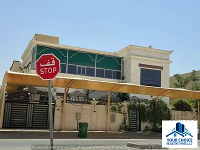 🏡 فيلا فاخرة للبيع 🏡  📍 عجمان – منطقة الزاهية  🏗 مساحة الأرض: 6025 قدم² 🏚 مساحة البناء: 4525 قدم²