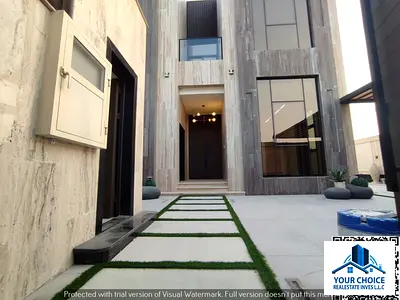 🏡 فرصة استثمارية مميزة في الحوشي الشارقة – للبيع فيلتين توينز بتصميم عصري سمارت هوم، تشطيب شخصي فاخر، مساحة 10,000 قدم، مسبح خاص وحديقة، موقع هادئ وق