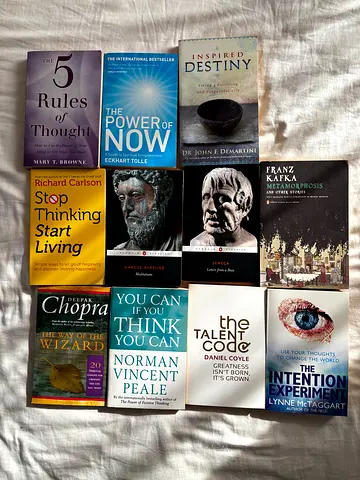 11 Philosophy, Mindset Personal Development Books – Excellent Condition