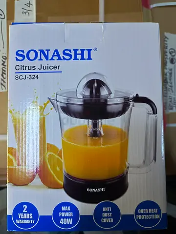 Sonashi SCJ-324 Citrus Juicer - 40W, 2 Years Warranty (Like New in Box)