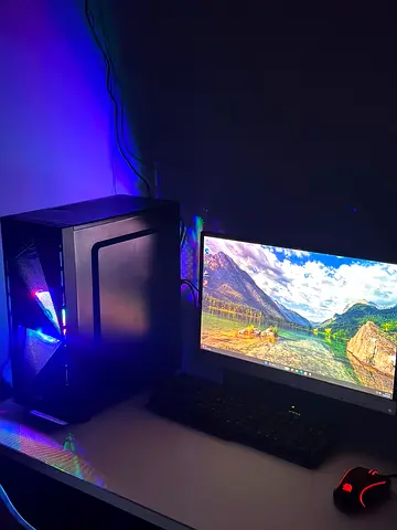 Gaming Desktop PC with Monitor, Keyboard Mouse - Ready to Use