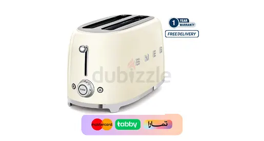 Smeg 50s Retro Style 4 Slice Toaster TSF02CRUK
