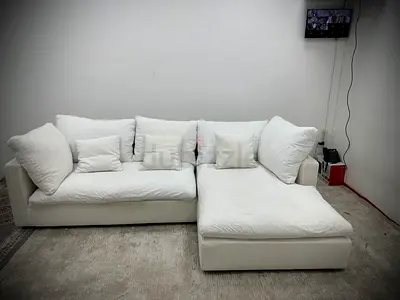 Looks great condition the one lshape sofa