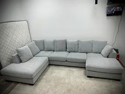Grey color the one brand Kingston Ushape sofa