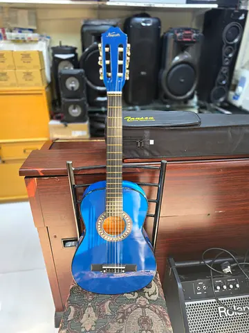 Blue Classical nylon strings Guitar - Good Condition