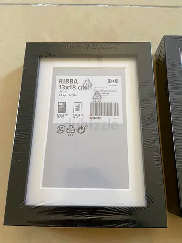 Set of 3 Photo Frames - IKEA RIBBA 13x18 cm Black Photo Frame - Brand New (Packaged)