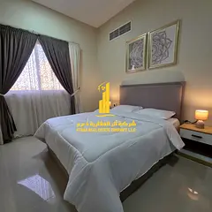 One-bedroom apartment in Ajman - Al Jurf 2 - next to Al Aqsa School - furnished with hotel-style fur