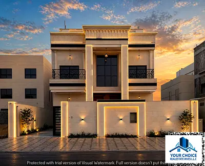 Luxury villa for sale in Al Helio 2, Ajman – an ideal opportunity for upscale living or a secure investment, in a tranquil location close to all essen